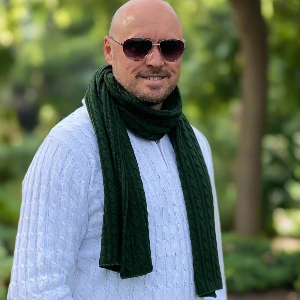 Racing Green Men's Cashmere Scarf