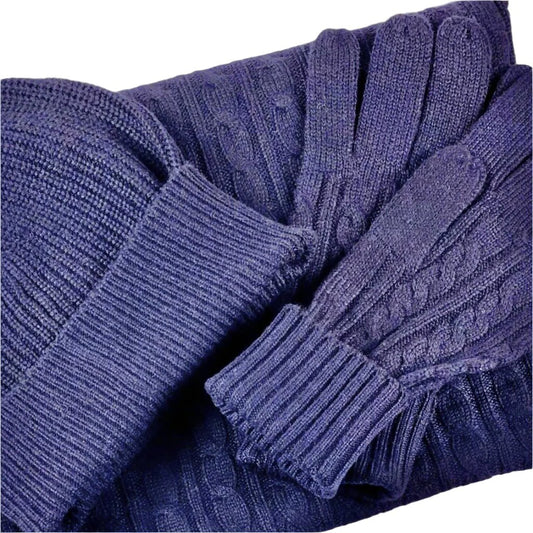 Cashmere Gloves, Scarf and Beanie Gift Set Signature Cashmere