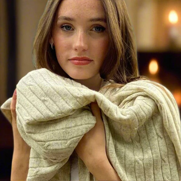 Cable Knit Pashmina