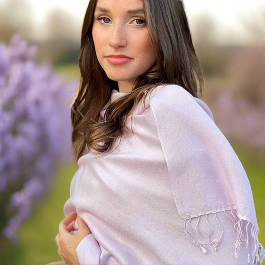Pale Lilac Classic Pashmina