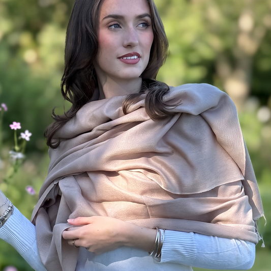 Rose Taupe Classic Pashmina