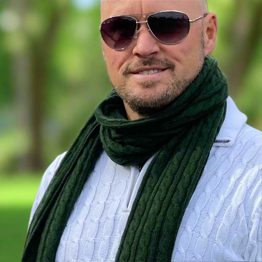 Racing Green Men's Cashmere Scarf