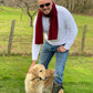 Claret Red Men's Cashmere Scarf
