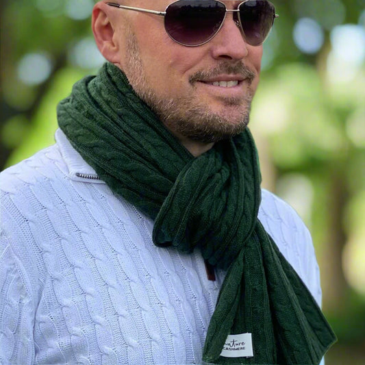 Racing Green Men's Cashmere Scarf