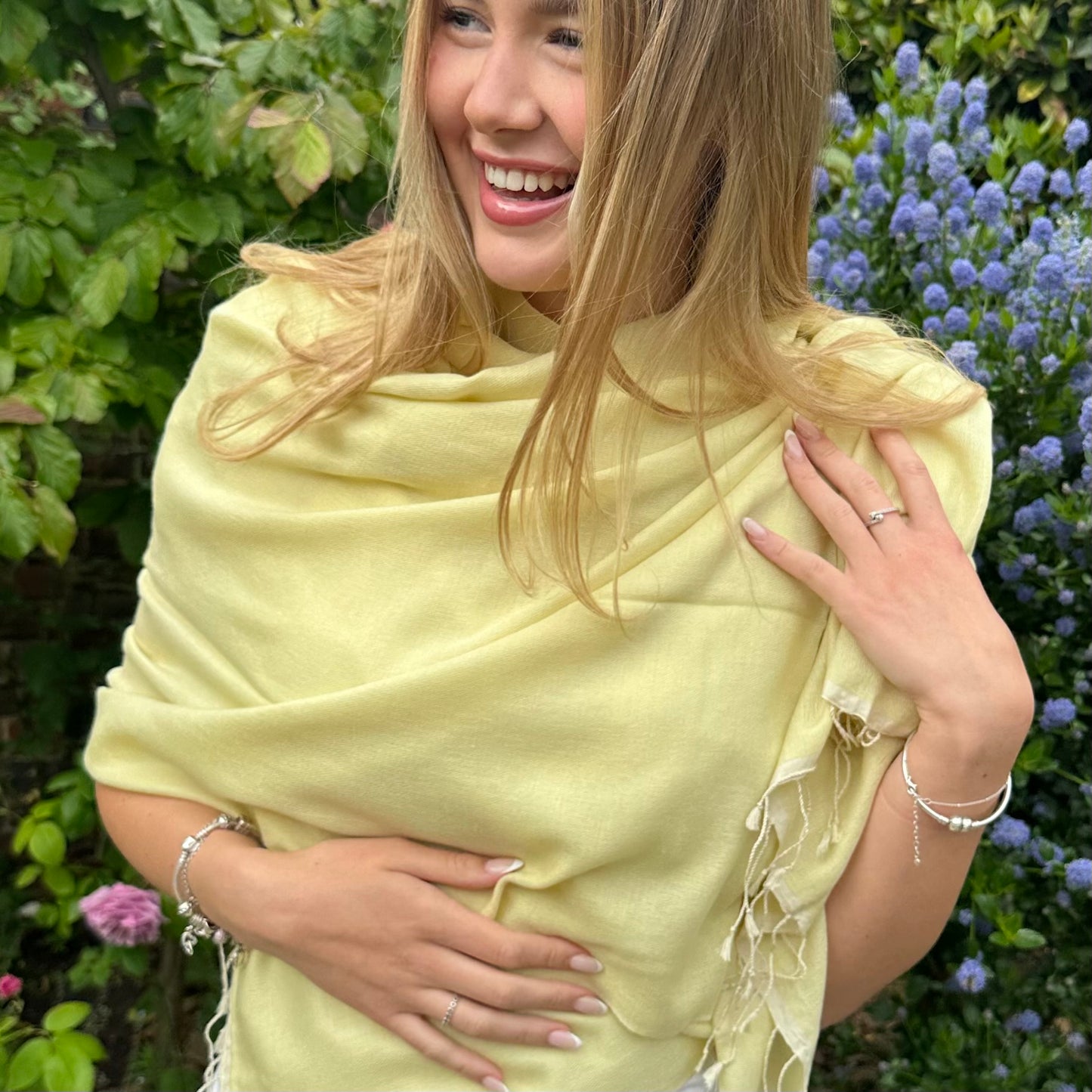 Lemon Yellow Classic Pashmina