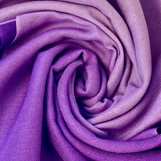 Amethyst Purple Shaded Pashmina Signature Cashmere