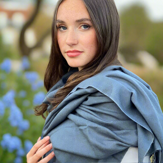 Storm Grey Classic Pashmina