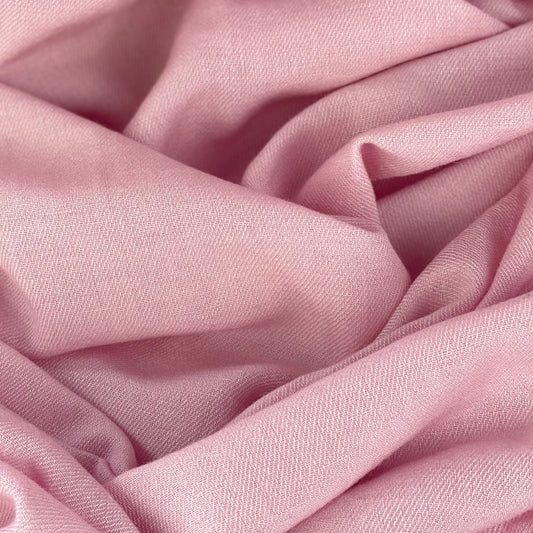 Baby Pink Pashmina - Cut Fringe Signature Cashmere