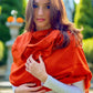 Burnt Orange Classic Pashmina Signature Cashmere