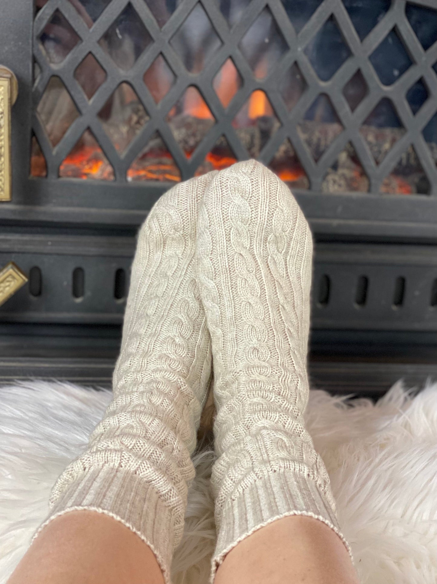 Over the knee store bed socks