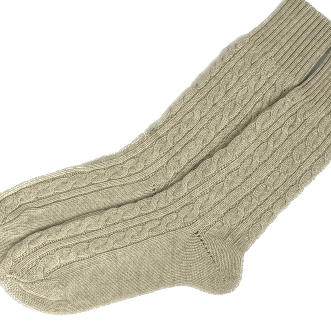 Cashmere Cable Knit Bed Socks Signature Cashmere