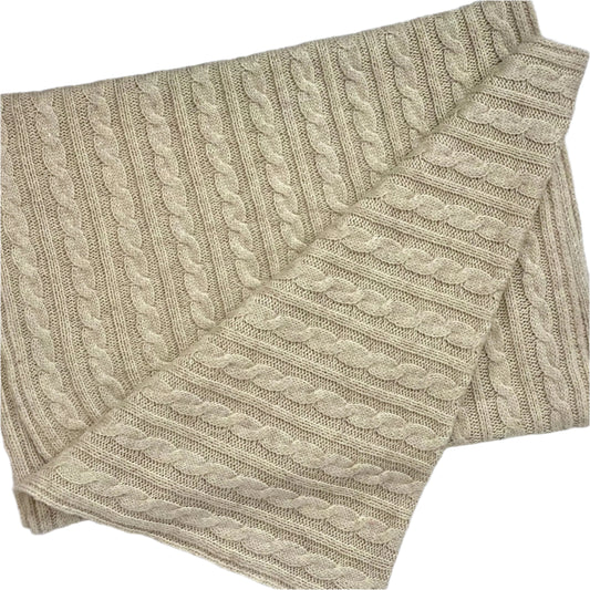 Cashmere Cable Knit Scarf Signature Cashmere