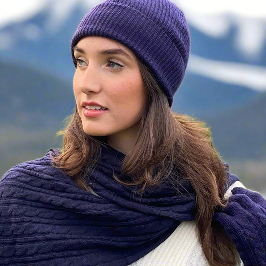 Cashmere Cable Knit Scarf Signature Cashmere