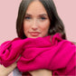 Cerise Pink Classic Pashmina Signature Cashmere