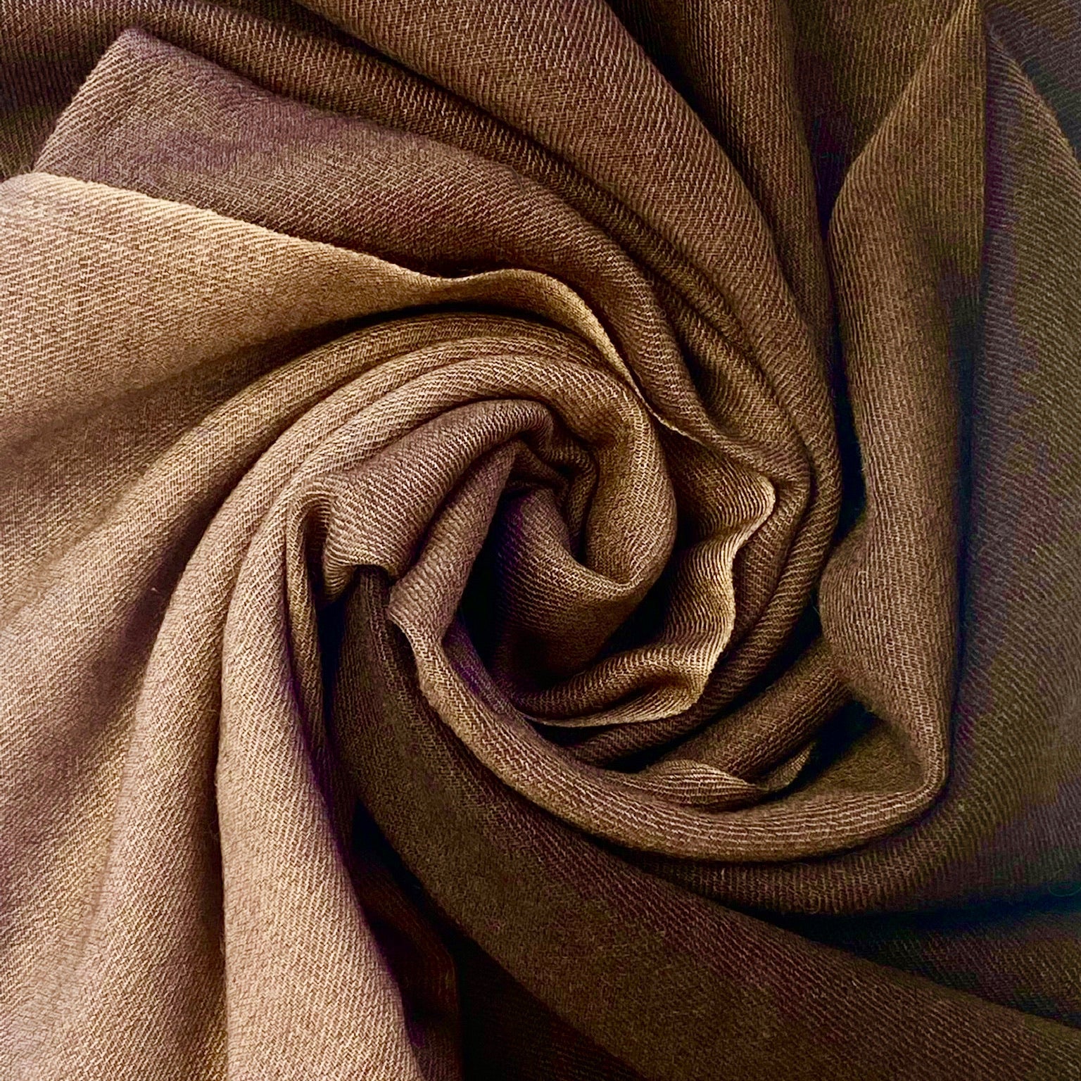 Chocolate Brown Shaded Pashmina Signature Cashmere