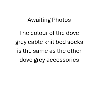 Cashmere Bed Socks - Dove Grey