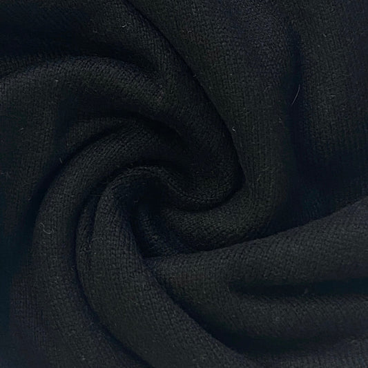 Ebony Black Classic Poncho Signature Cashmere