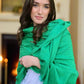 Emerald Green Pashmina - Cut Fringe Signature Cashmere