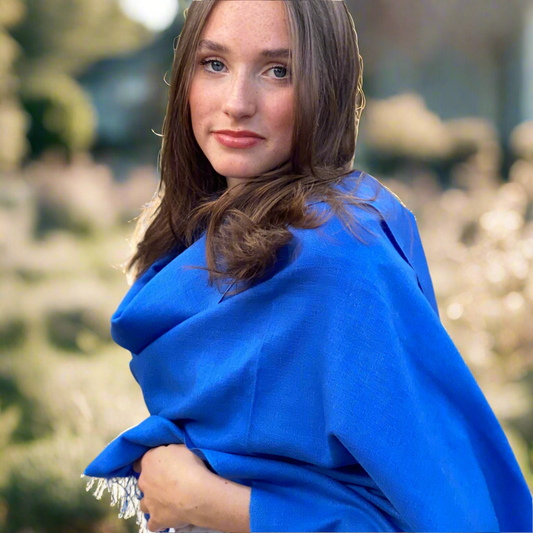 Paradise Blue Classic Pashmina