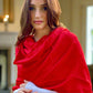 Flame Red Classic Pashmina Signature Cashmere