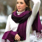 Fuchsia Pink Reversible Pashmina Signature Cashmere