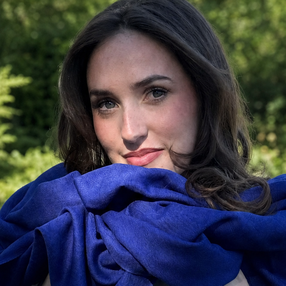 Sapphire Blue Classic Pashmina