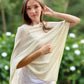 Ivory Cream Classic Poncho Signature Cashmere