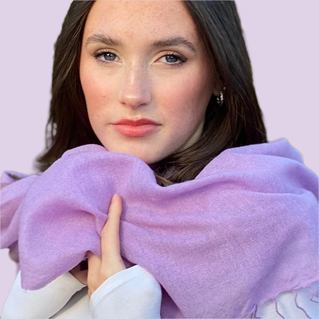 Lilac Ring Pashmina Signature Cashmere