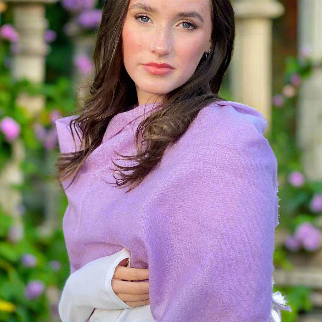 Lilac Ring Pashmina Signature Cashmere