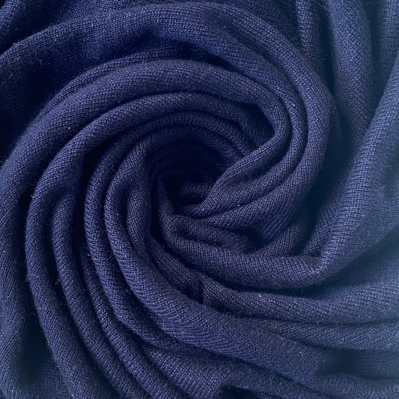 Midnight Blue Classic Poncho Signature Cashmere