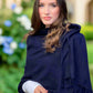 Midnight Blue Ring Pashmina Signature Cashmere