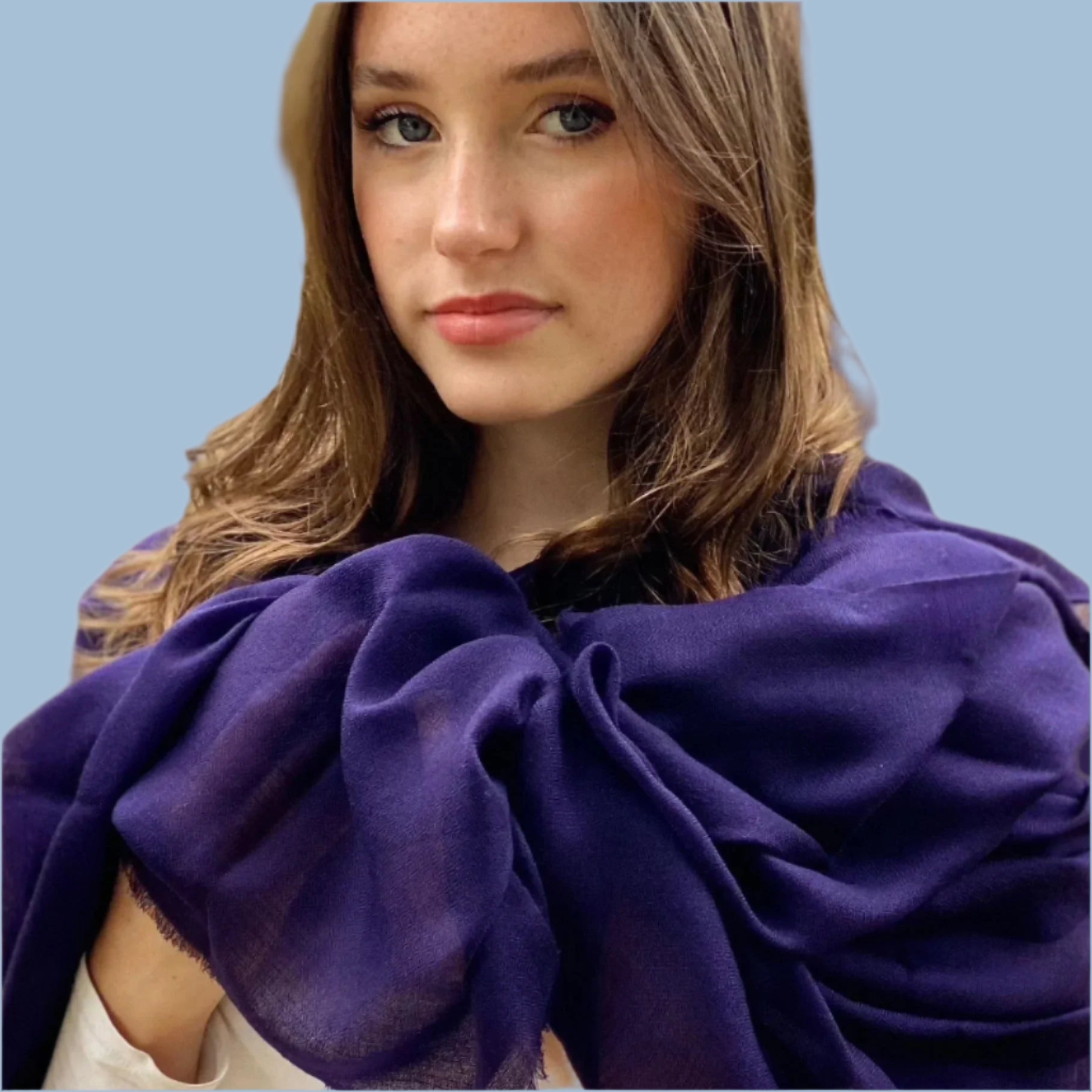 Midnight Blue Ultra Fine Pashmina Signature Cashmere