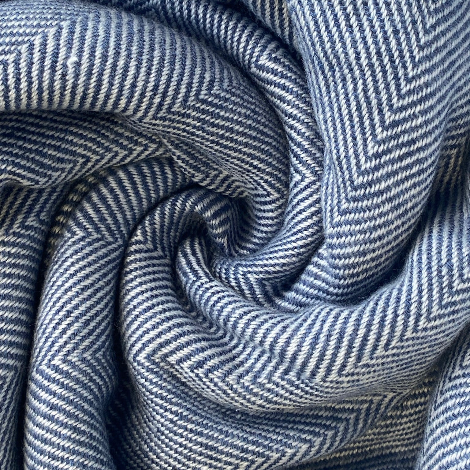 Navy Blue Luxury Cashmere Throw Signature Cashmere