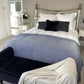 Navy Blue Luxury Cashmere Throw Signature Cashmere