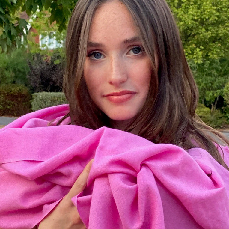Orchid Pink Classic Pashmina Signature Cashmere