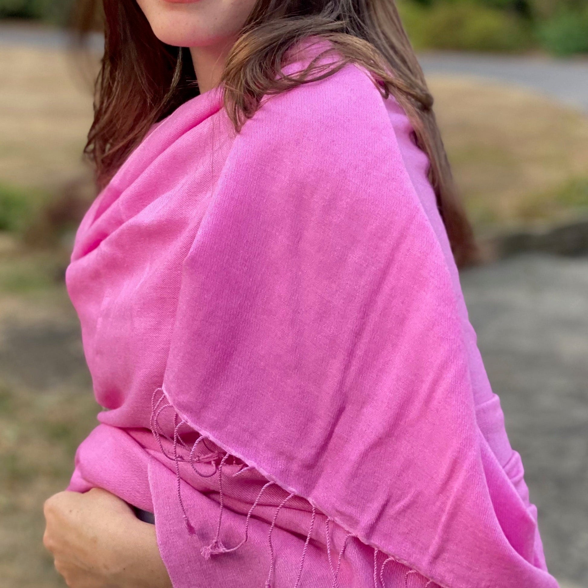 Orchid Pink Classic Pashmina Signature Cashmere