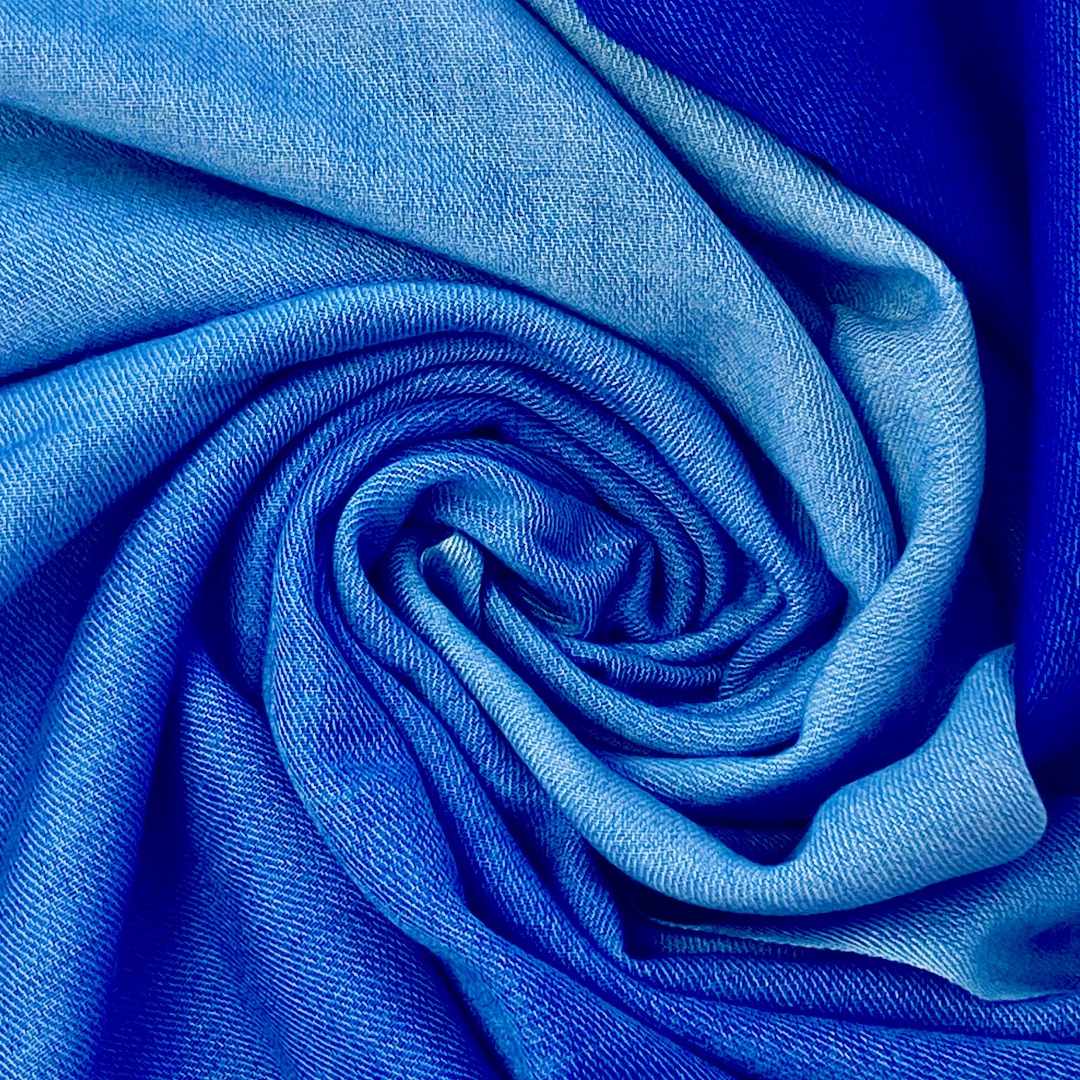 Paradise Blue Shaded Pashmina Signature Cashmere