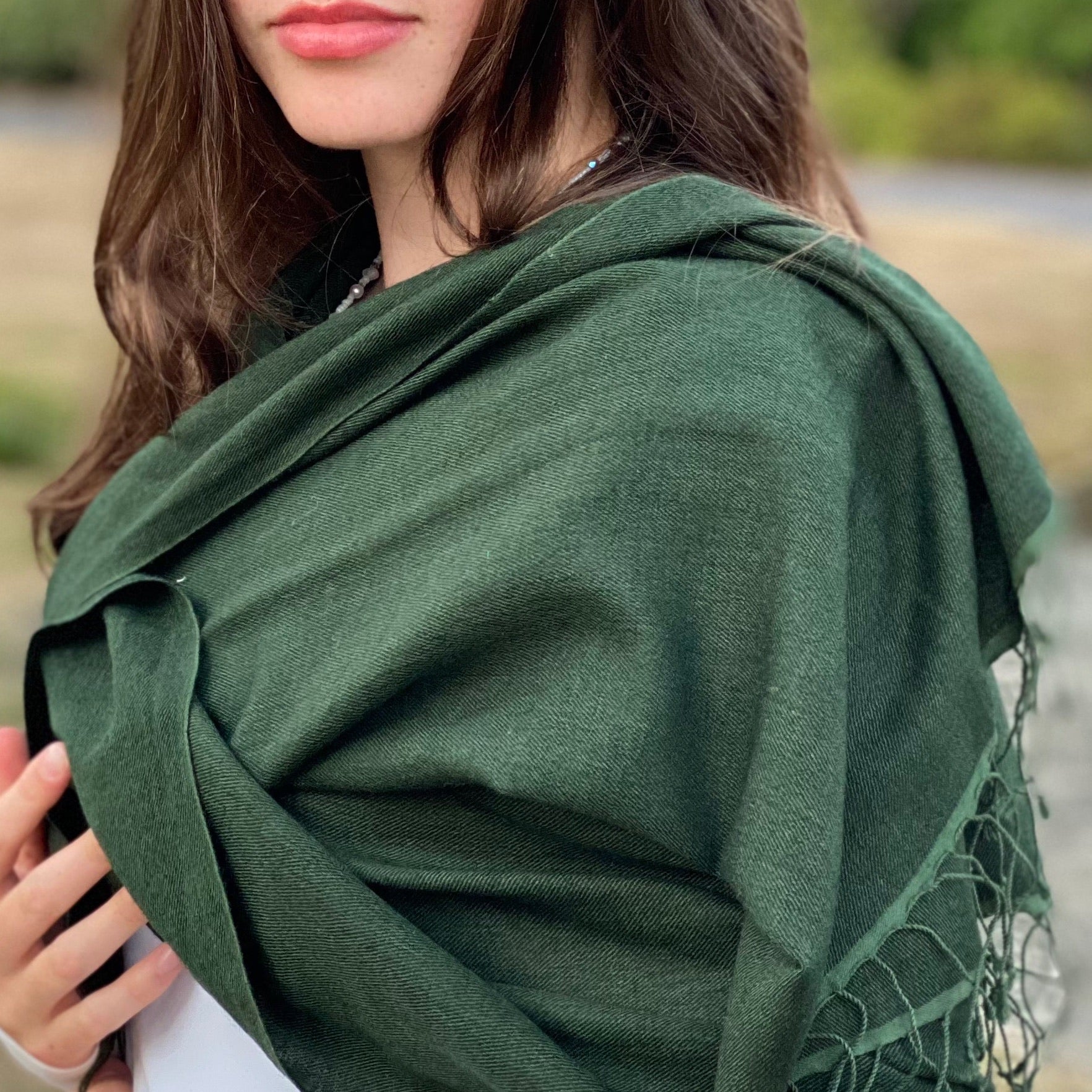 Racing Green Classic Pashmina Signature Cashmere