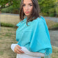 Turquoise Blue Classic Pashmina Signature Cashmere