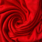 Warm Red Cashmere Button Poncho Signature Cashmere