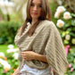 Warm Taupe Cable Knit Pashmina Signature Cashmere