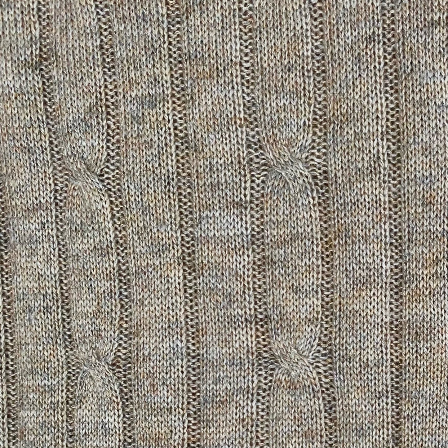 Warm Taupe Cable Knit Pashmina Signature Cashmere