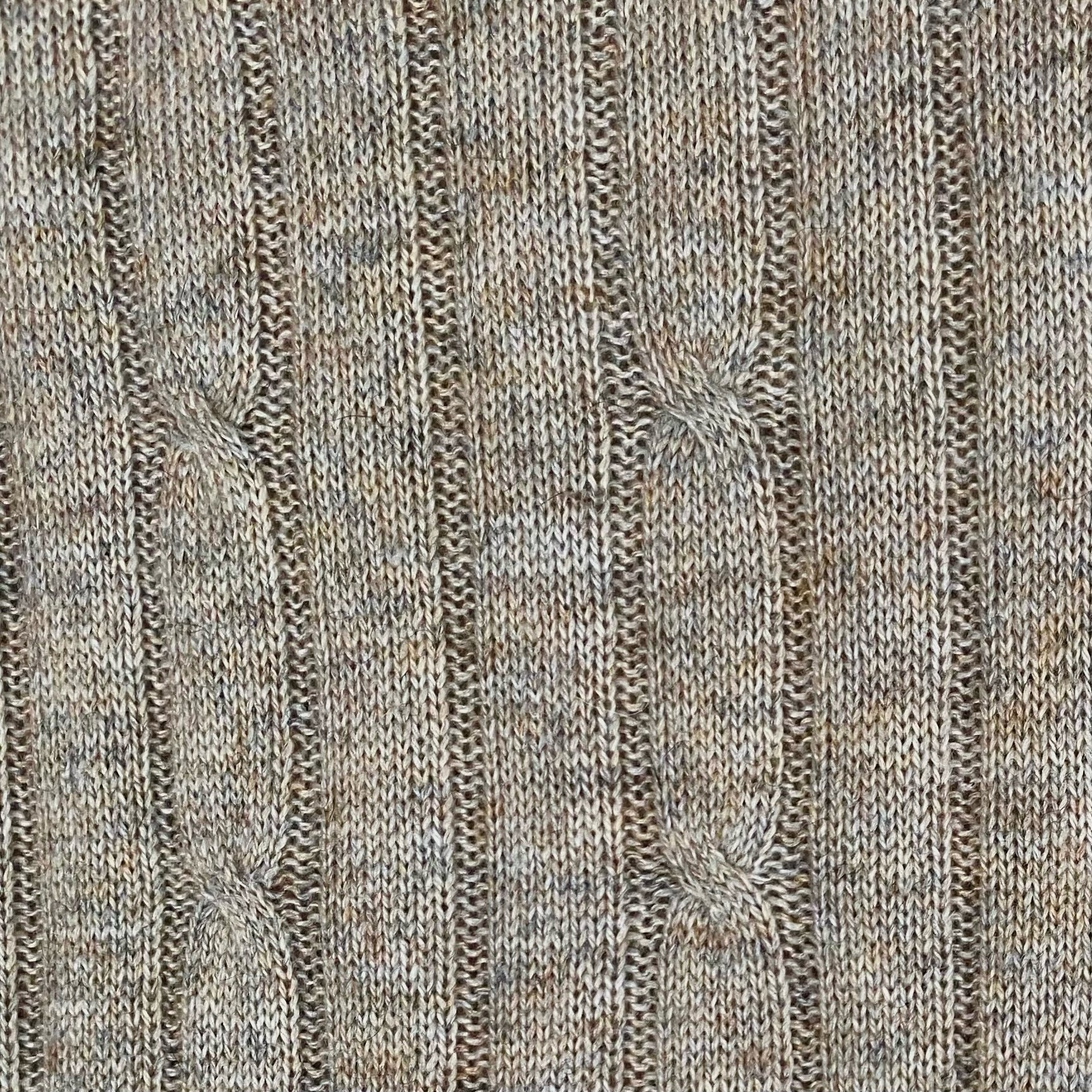 Warm Taupe Cable Knit Pashmina Signature Cashmere